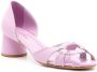 Sarah Chofakian Carrie 55mm leather sandals Purple - Thumbnail 2