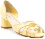 Sarah Chofakian Carrie 55mm open-toe pumps Yellow - Thumbnail 2