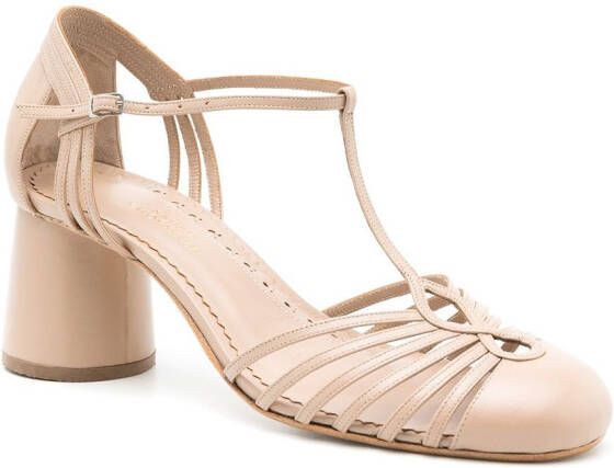 Sarah Chofakian Chamonix leather sandals Neutrals