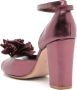 Sarah Chofakian Chantilly 75mm metallic sandals Purple - Thumbnail 3