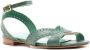 Sarah Chofakian Chemesier ankle-strap detail sandals Green - Thumbnail 2