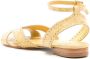 Sarah Chofakian Chemisier open-toe flat sandals Yellow - Thumbnail 3