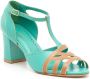 Sarah Chofakian Chiara 75mm colour-block sandals Blue - Thumbnail 2
