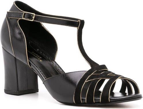 Sarah Chofakian Chiara leather sandals Black