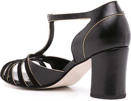 Sarah Chofakian Chiara leather sandals Black