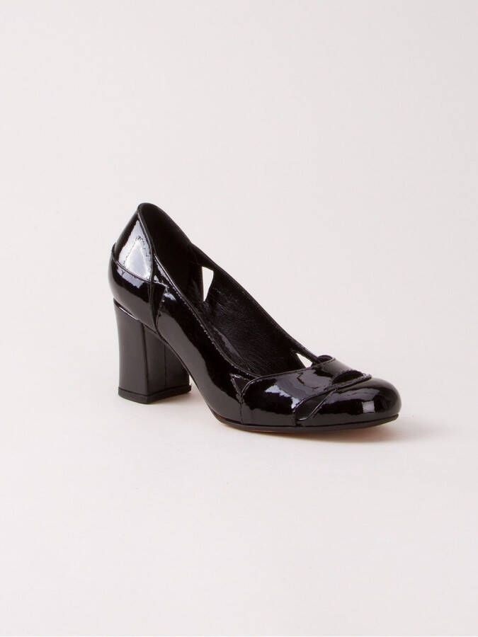 Sarah Chofakian chunky heel pumps Black