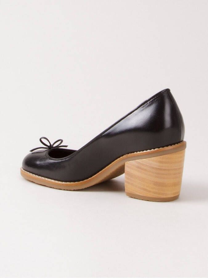 Sarah Chofakian chunky heel pumps Black