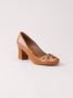 Sarah Chofakian chunky heel pumps Brown - Thumbnail 2