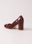 Sarah Chofakian chunky heel pumps Red - Thumbnail 3