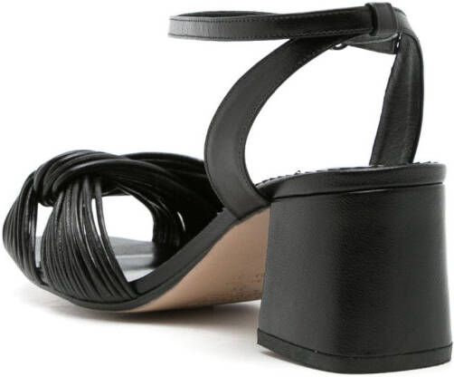 Sarah Chofakian Colagem 45mm leather sandals Black