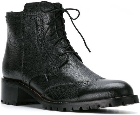 Sarah Chofakian combat boots Black