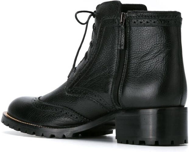 Sarah Chofakian combat boots Black