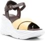 Sarah Chofakian Comfort platform leather sandals Brown - Thumbnail 2