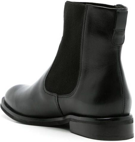 Sarah Chofakian Corbeau leather ankle boots Black