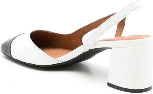 Sarah Chofakian Coucou 65mm slingback sandals White