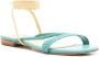 Sarah Chofakian Courtney braided-strap flat sandals Blue - Thumbnail 2