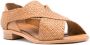 Sarah Chofakian cross-strap flat sandals Brown - Thumbnail 2