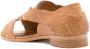 Sarah Chofakian cross-strap flat sandals Brown - Thumbnail 3