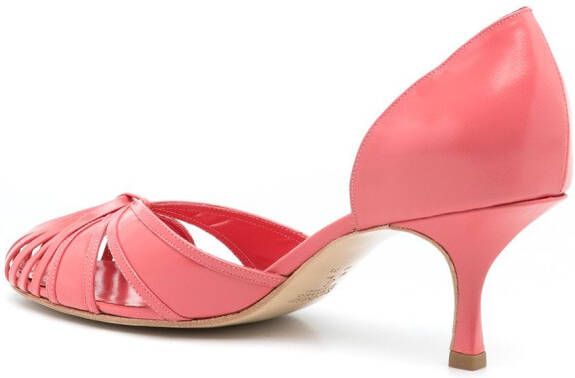 Sarah Chofakian cut-out detail pumps Pink