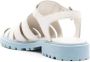 Sarah Chofakian cut-out detailed leather sandals White - Thumbnail 3