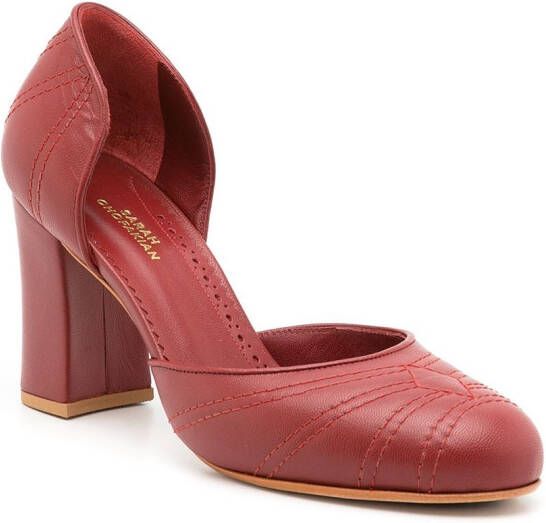 Sarah Chofakian D'orsay Henry pumps Red