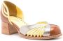 Sarah Chofakian Elaine colour-block 70mm pumps Brown - Thumbnail 2