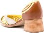 Sarah Chofakian Elaine colour-block 70mm pumps Brown - Thumbnail 3