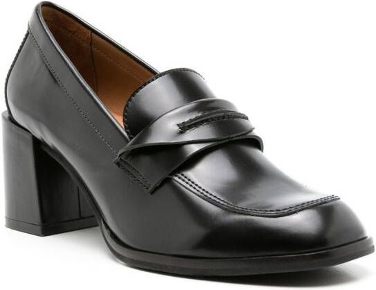 Sarah Chofakian Eliza 70mm heeled loafers Black