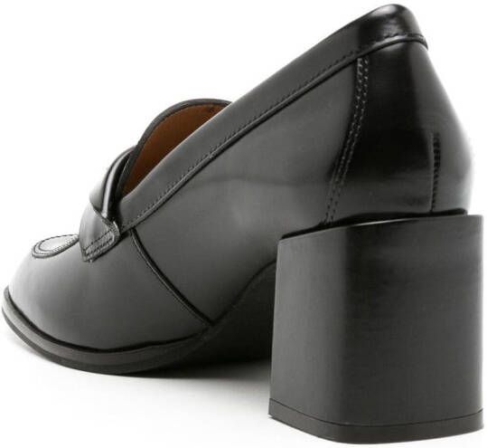 Sarah Chofakian Eliza 70mm heeled loafers Black