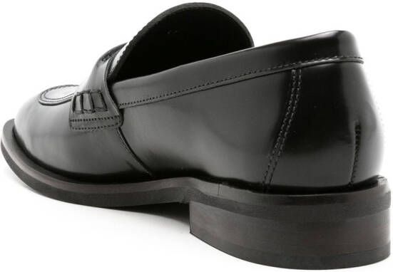 Sarah Chofakian Eliza leather loafers Black