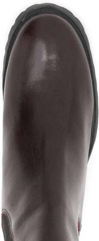 Sarah Chofakian Emil 55mm side-panel chelsea boots Brown