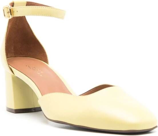Sarah Chofakian Florence 45mm leather sandals Yellow