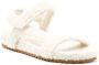 Sarah Chofakian fluffy touch-strap sandals White - Thumbnail 2