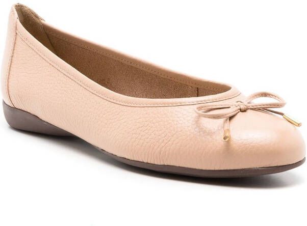 Sarah Chofakian France lace-up ballerina shoes Neutrals