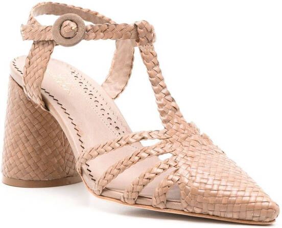 Sarah Chofakian Françoise 55mm woven sandals Neutrals