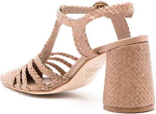 Sarah Chofakian Françoise 55mm woven sandals Neutrals