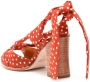 Sarah Chofakian Frida ankle-tie 90mm sandals Brown - Thumbnail 3