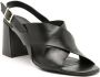 Sarah Chofakian Highway 85mm leather sandals Black - Thumbnail 2