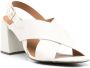 Sarah Chofakian Highway 85mm leather sandals White - Thumbnail 2