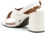 Sarah Chofakian Highway 85mm leather sandals White - Thumbnail 3