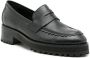 Sarah Chofakian Holly leather penny loafers Black - Thumbnail 2