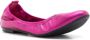 Sarah Chofakian Julia elasticated leather ballerina shoes Pink - Thumbnail 2