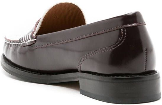 Sarah Chofakian Laine leather loafers Brown