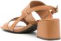 Sarah Chofakian Laura 65mm leather sandals Brown - Thumbnail 3
