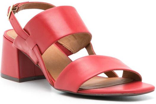 Sarah Chofakian Laura 65mm leather sandals Red