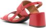 Sarah Chofakian Laura 65mm leather sandals Red - Thumbnail 3