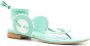 Sarah Chofakian leather Blossom flat sandals Green - Thumbnail 2