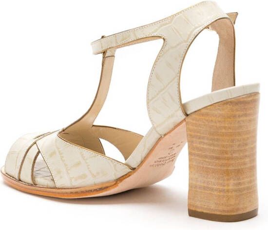 Sarah Chofakian leather Chemisier sandals Neutrals