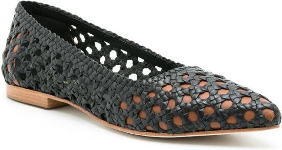 Sarah Chofakian leather Fauvista ballerina shoes Black