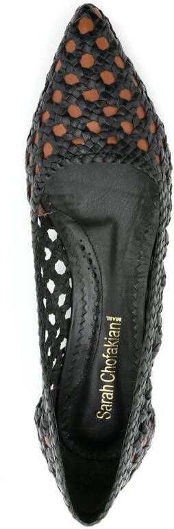 Sarah Chofakian leather Fauvista ballerina shoes Black